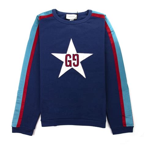 gucci star sweatshirt|Gucci sweatshirt for men.